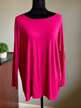 Fuchsia Oversized Tunic Top